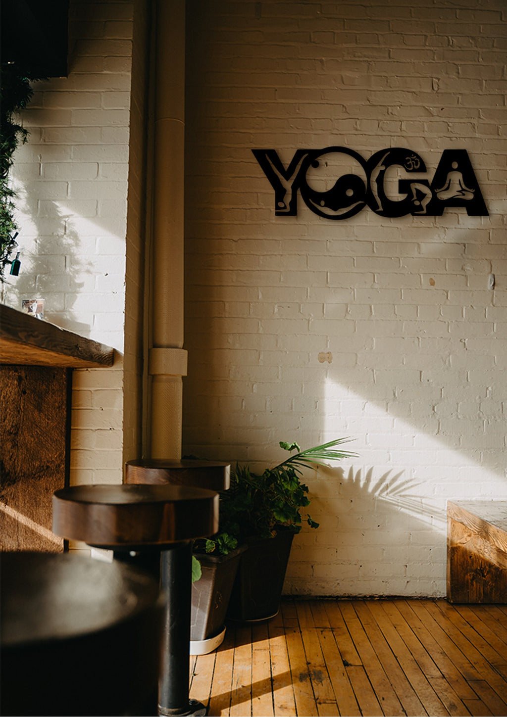 Yoga Sign: 3D Shadow Wall Art, Studio Decor