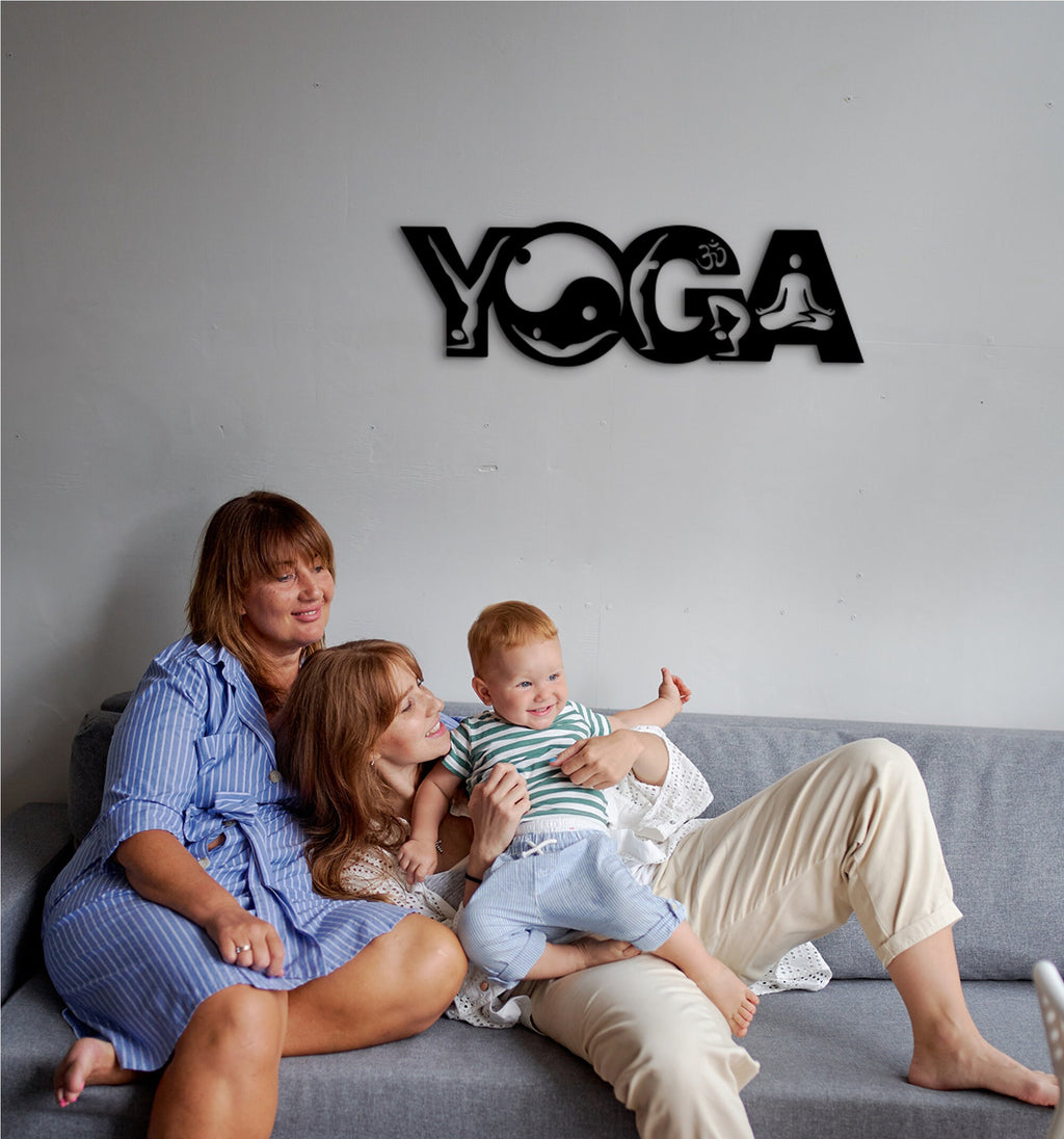Yoga Sign: 3D Shadow Wall Art, Studio Decor