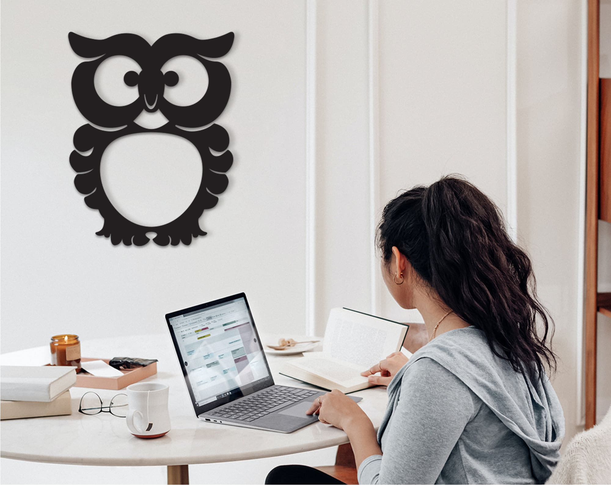 Pretty Owl Art: Laser Cut Wood Wall Decor