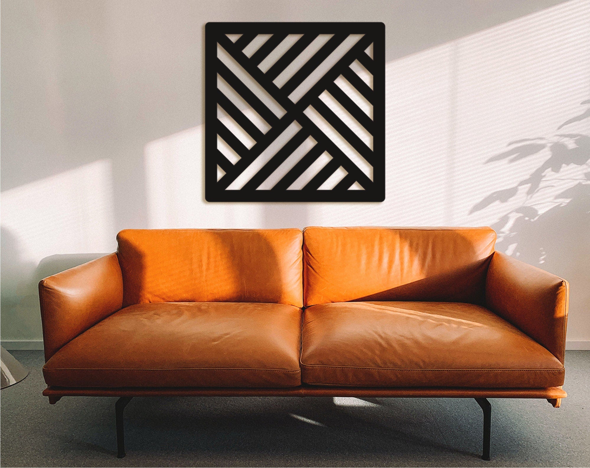 Geometric Wood Wall Art: Laser Cut Modern Home Decor