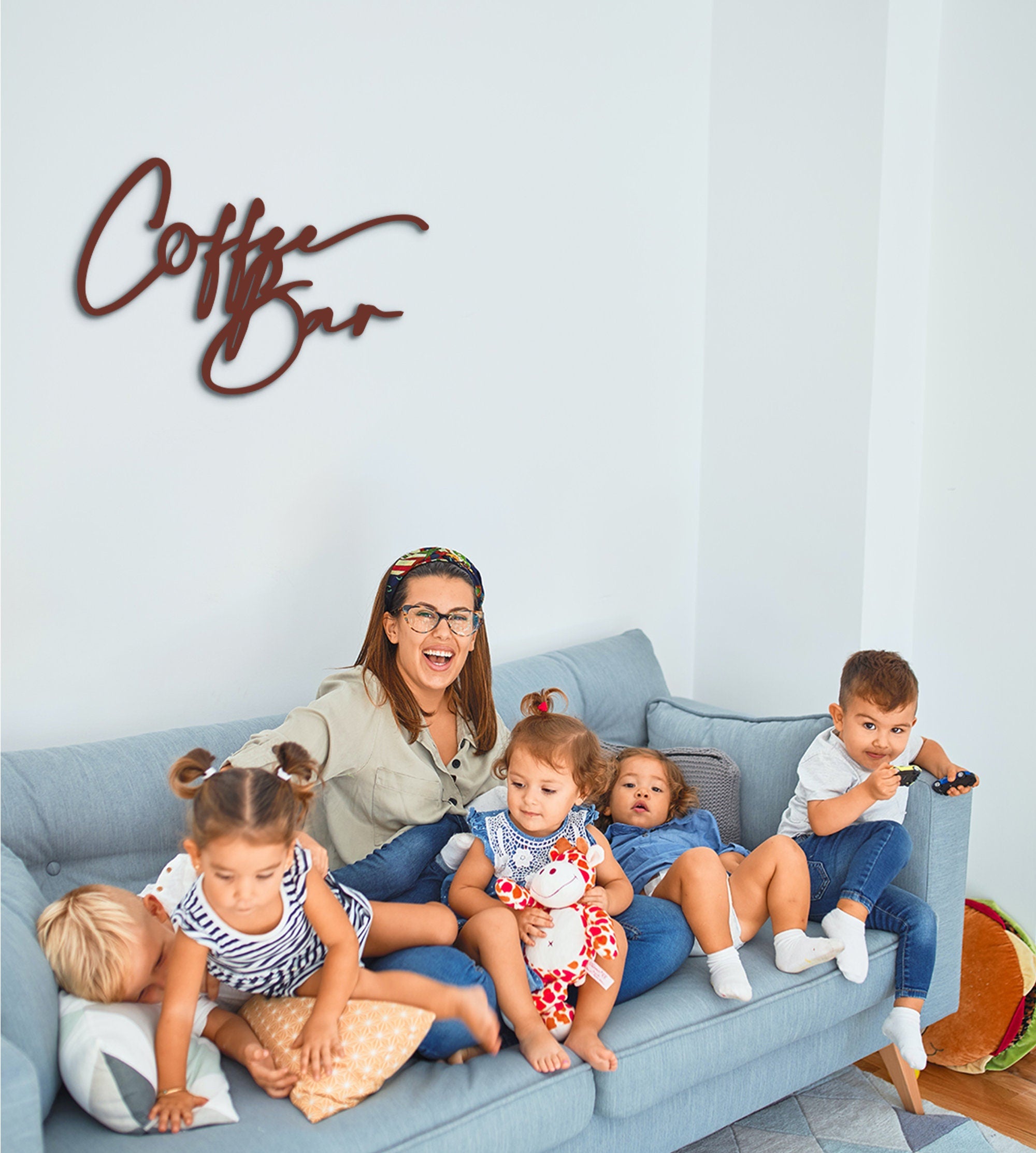 Coffee Bar Wood Sign: Laser Cut Wall Decor