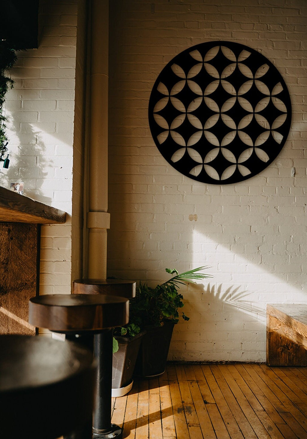 Sacred Geometry Wall Art: Laser Cut Wood Decor