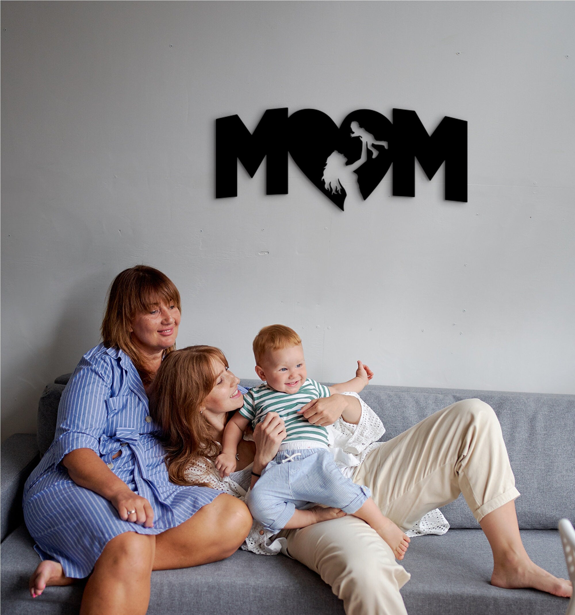 3D Shadow Mom Wall Decor, Gift for Mom