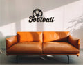 Football Wooden Wall Decor: Boys Room Sports Art