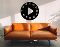 3D Sports Wood Wall Art: Play Button Decor