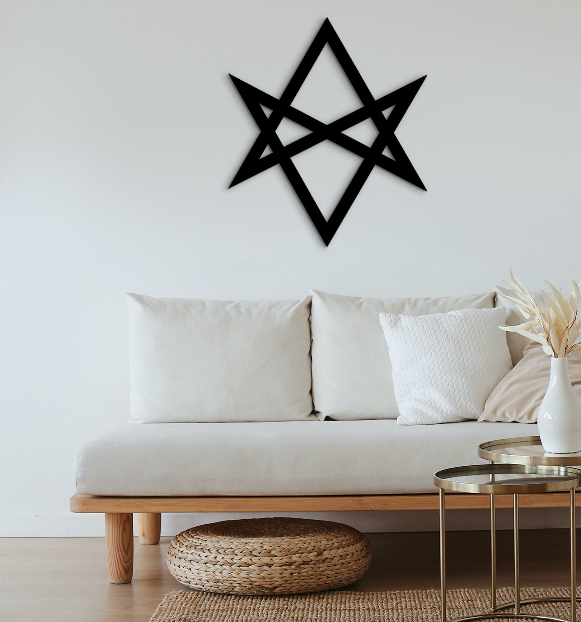 Unicursal Hexagram Wooden Wall Decor: Yu-Gi-Oh Seal of Orichalcos