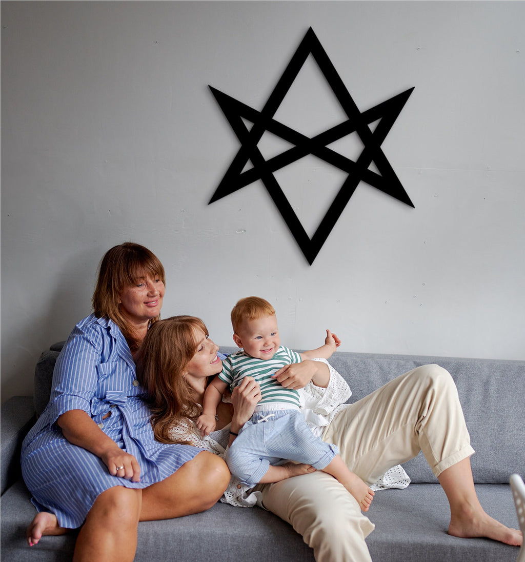 Unicursal Hexagram Wooden Wall Decor: Yu-Gi-Oh Seal of Orichalcos