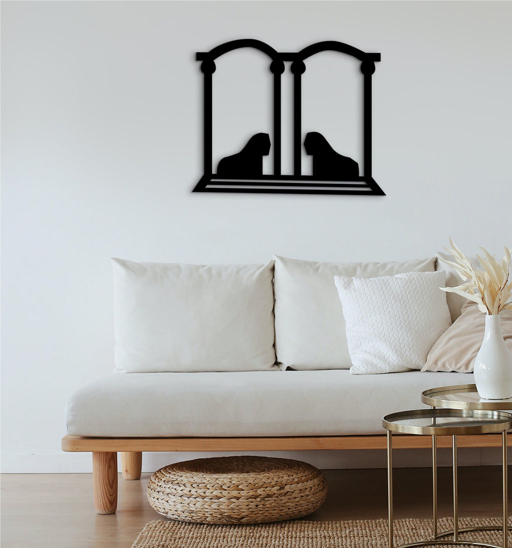 Egyptian Symbol Wood Wall Decor: Archeology Gift