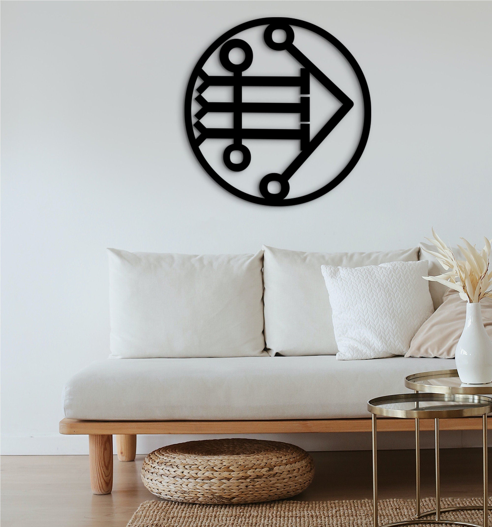 Symbols Goetia Wood Wall Art: Egyptian Decor