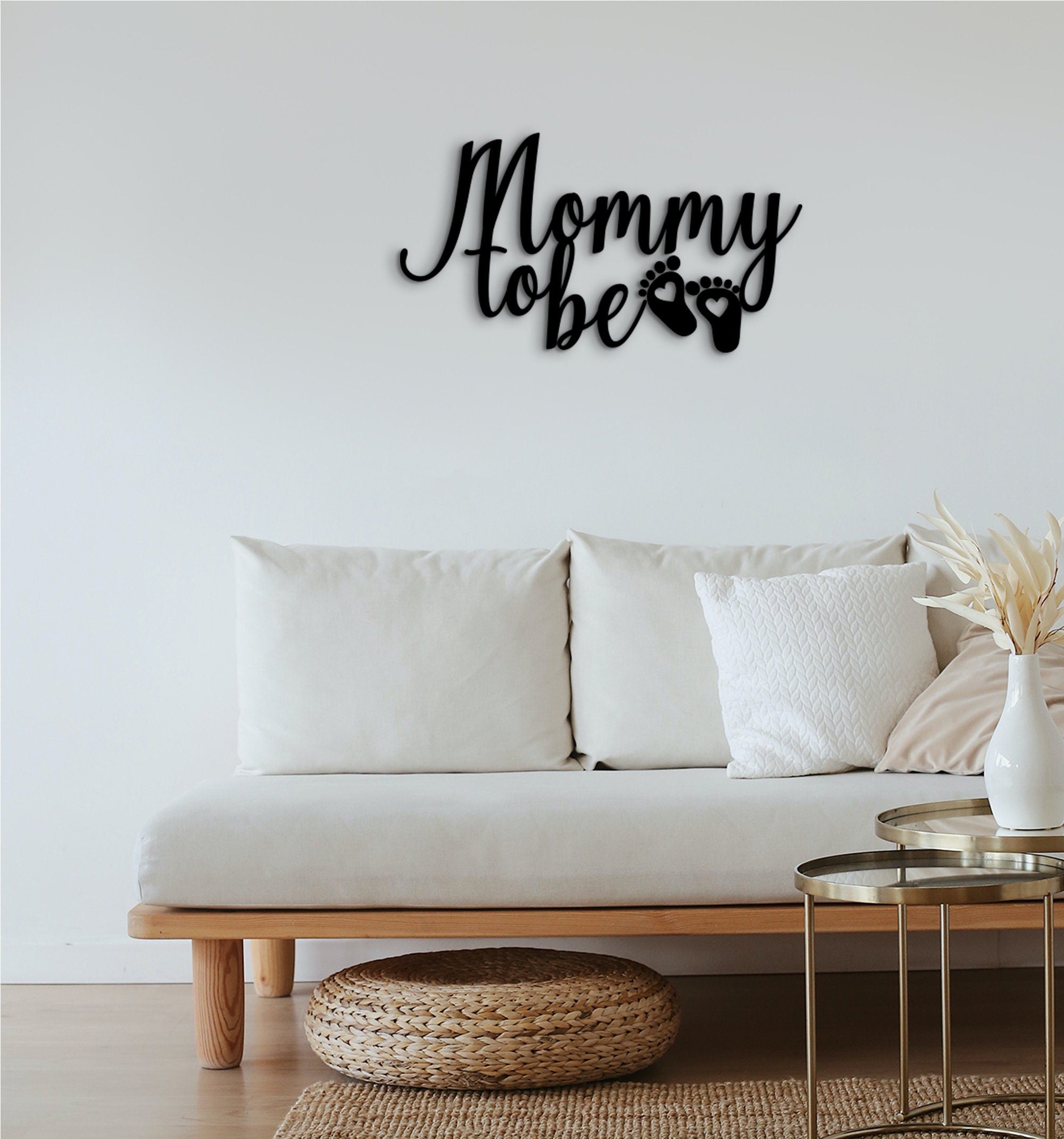 Mommy To Be Wood Wall Decor: Baby Room Gift