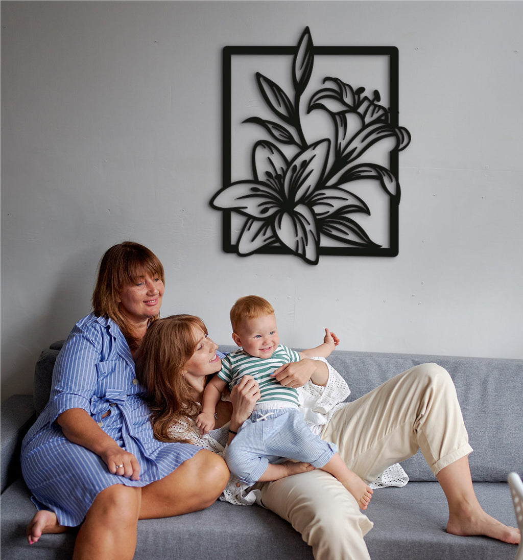 Fleur De Lis Wood Wall Art: Handcrafted Floral Decor