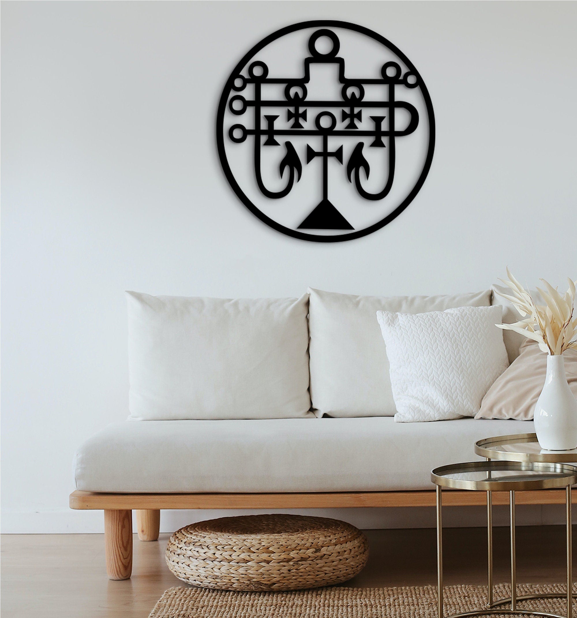 Seal of Andras Wood Wall Decor: Egyptian Sigil Art