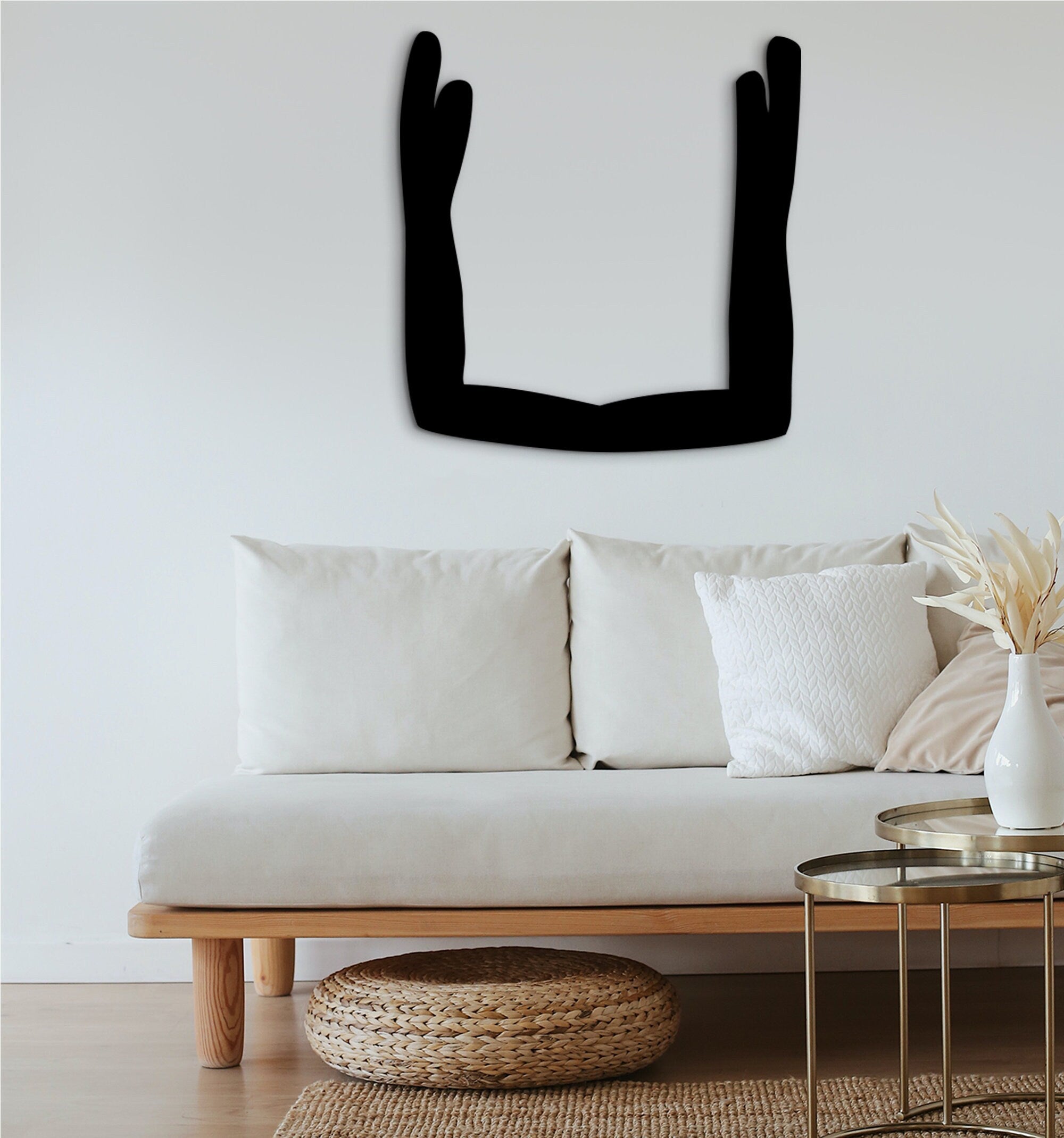 Ka Symbols Wood Wall Art: Egyptian Decor, Archeology Gift