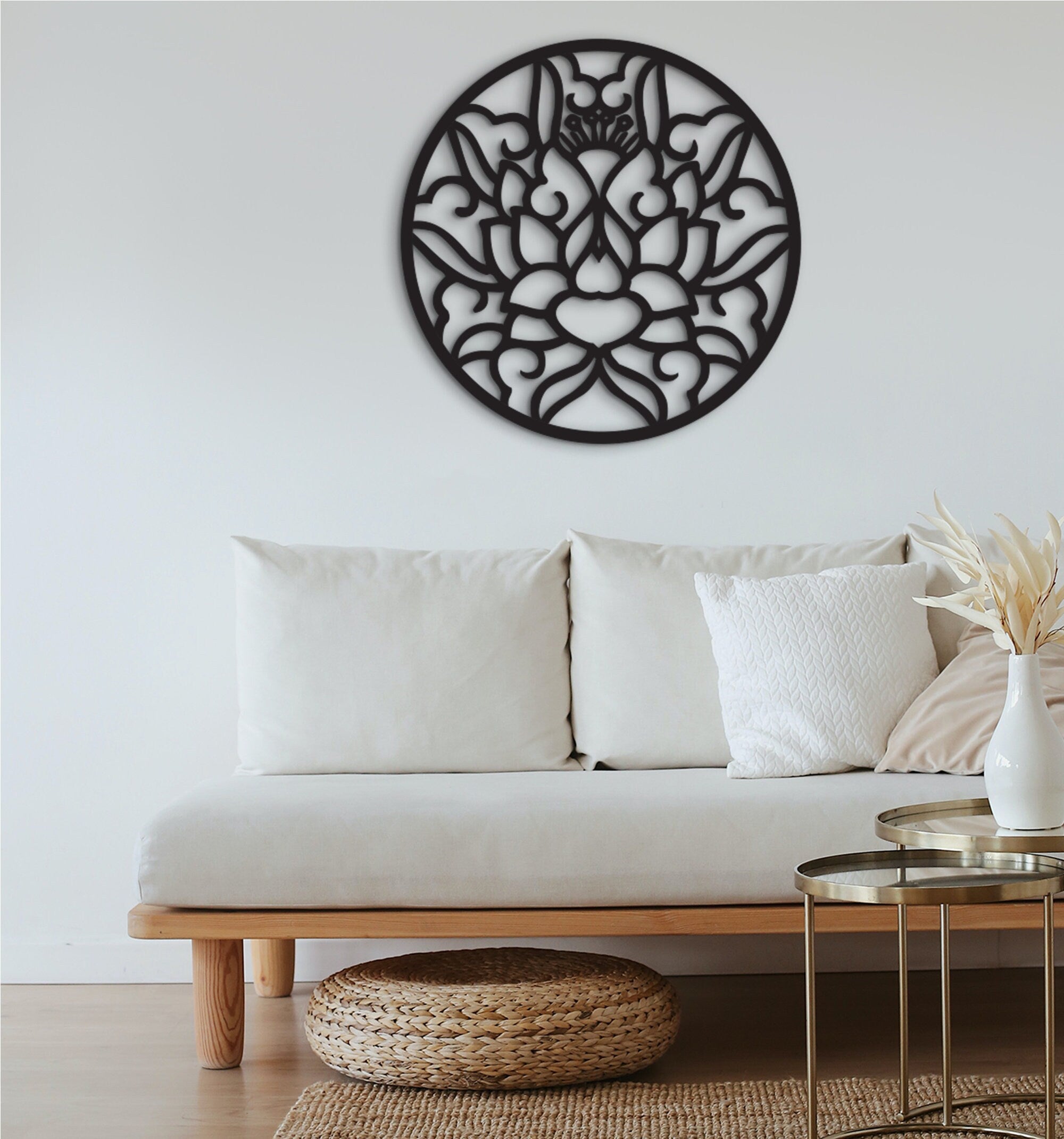 Celtic Wood Wall Art: Geometric Home Decor