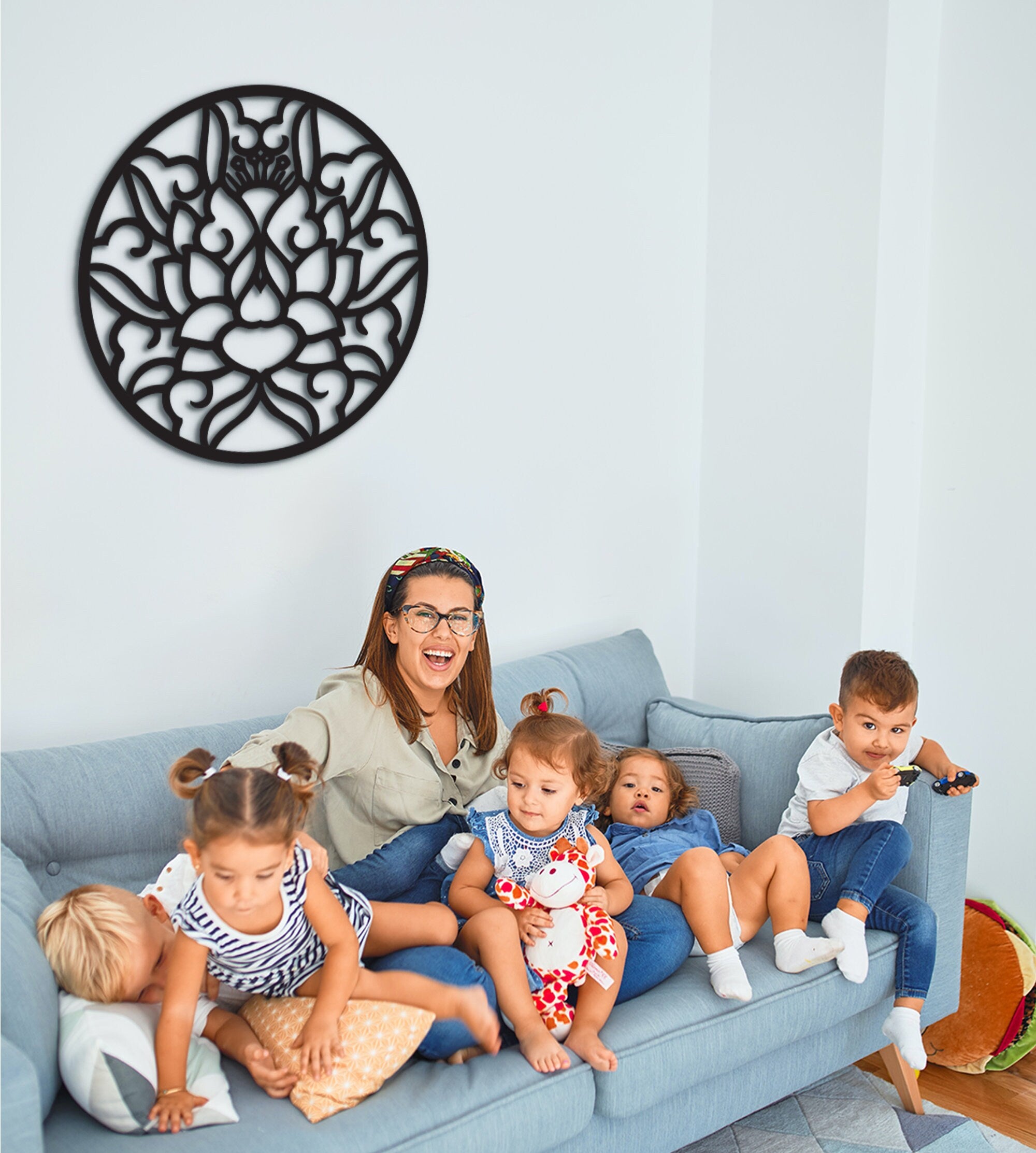Celtic Wood Wall Art: Geometric Home Decor