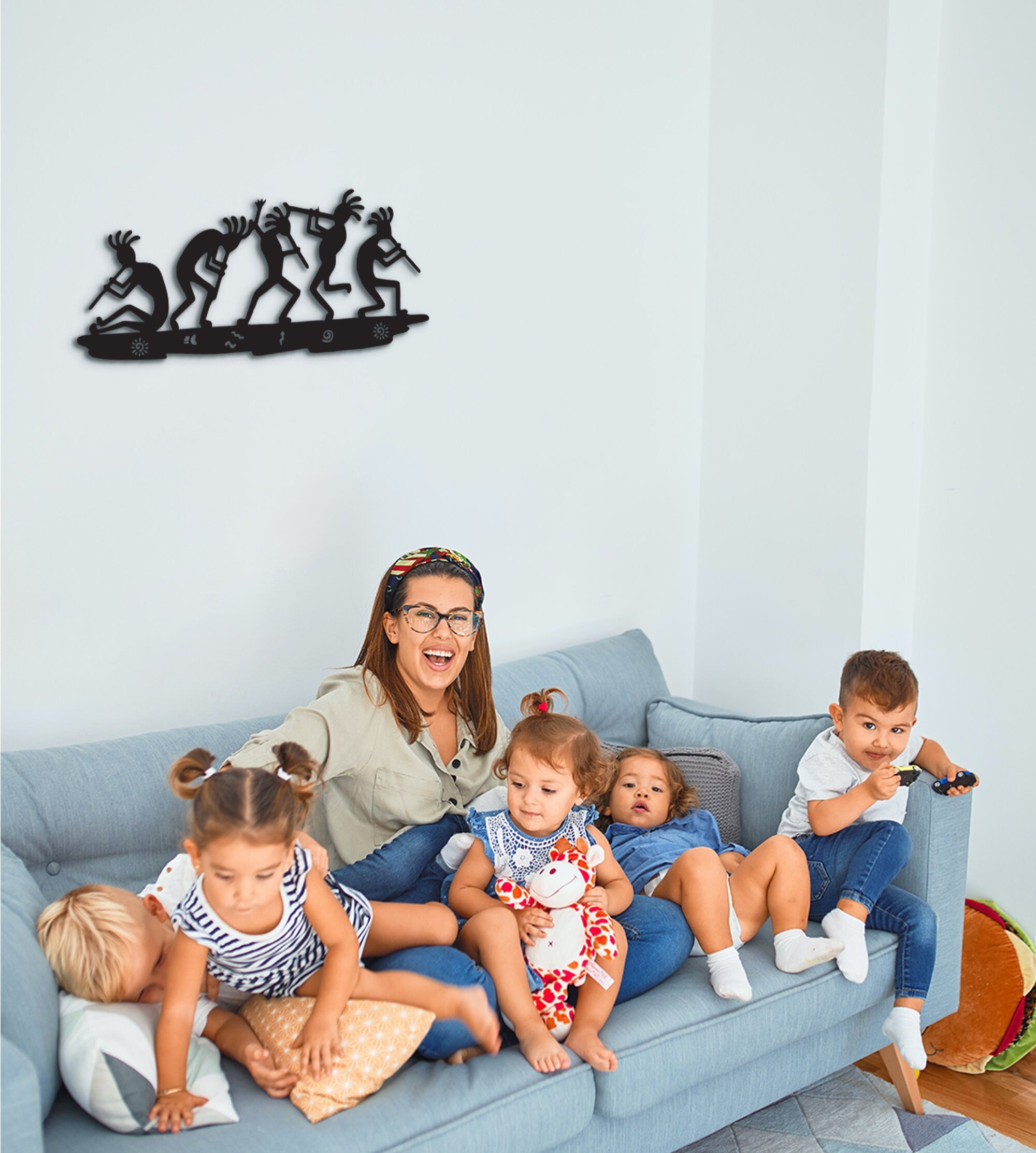 Kokopelli Decor Wall Art: Laser Cut Wood Sign