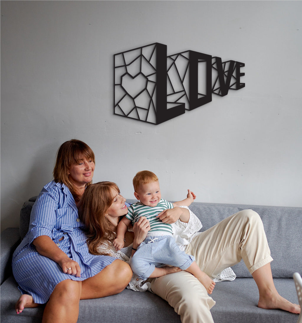 Love Wood Wall Art: 3D Shadow Home Decor