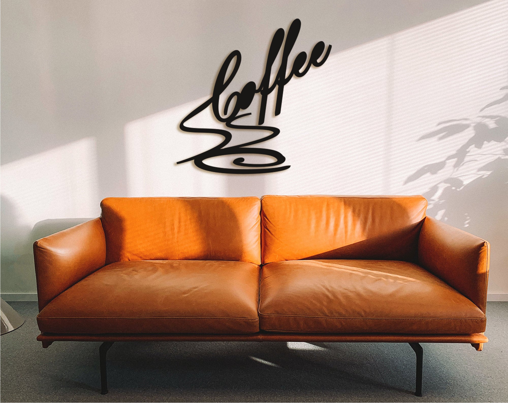 Coffee Sign: Laser Cut Wood Wall Art, Coffee Bar Decor