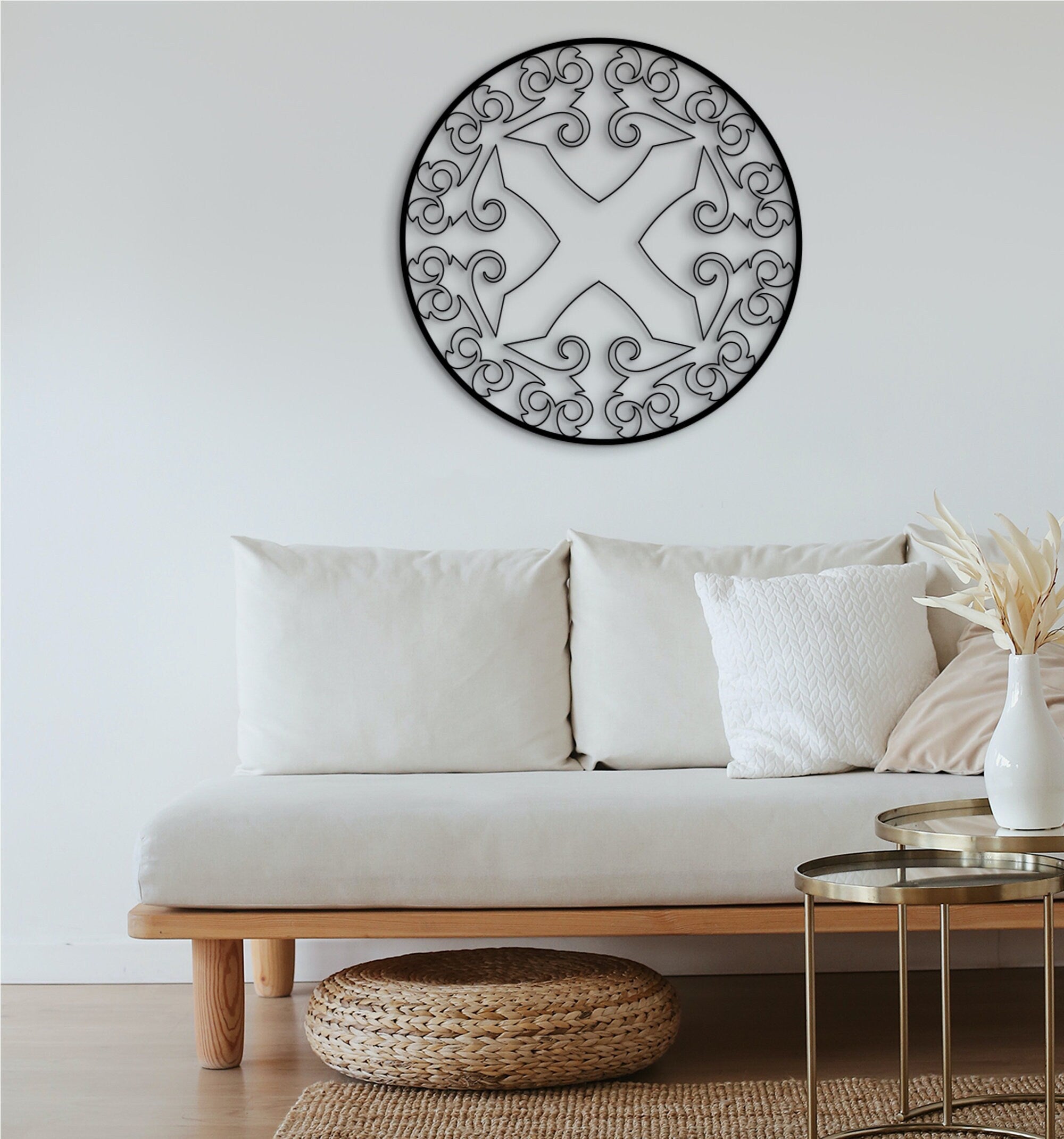 Laser Cut Wood Wall Art: Geometric Home Decor