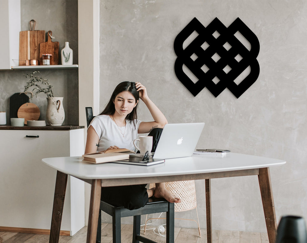 Viking Symbol Wood Wall Art: Norse Mythology Decor