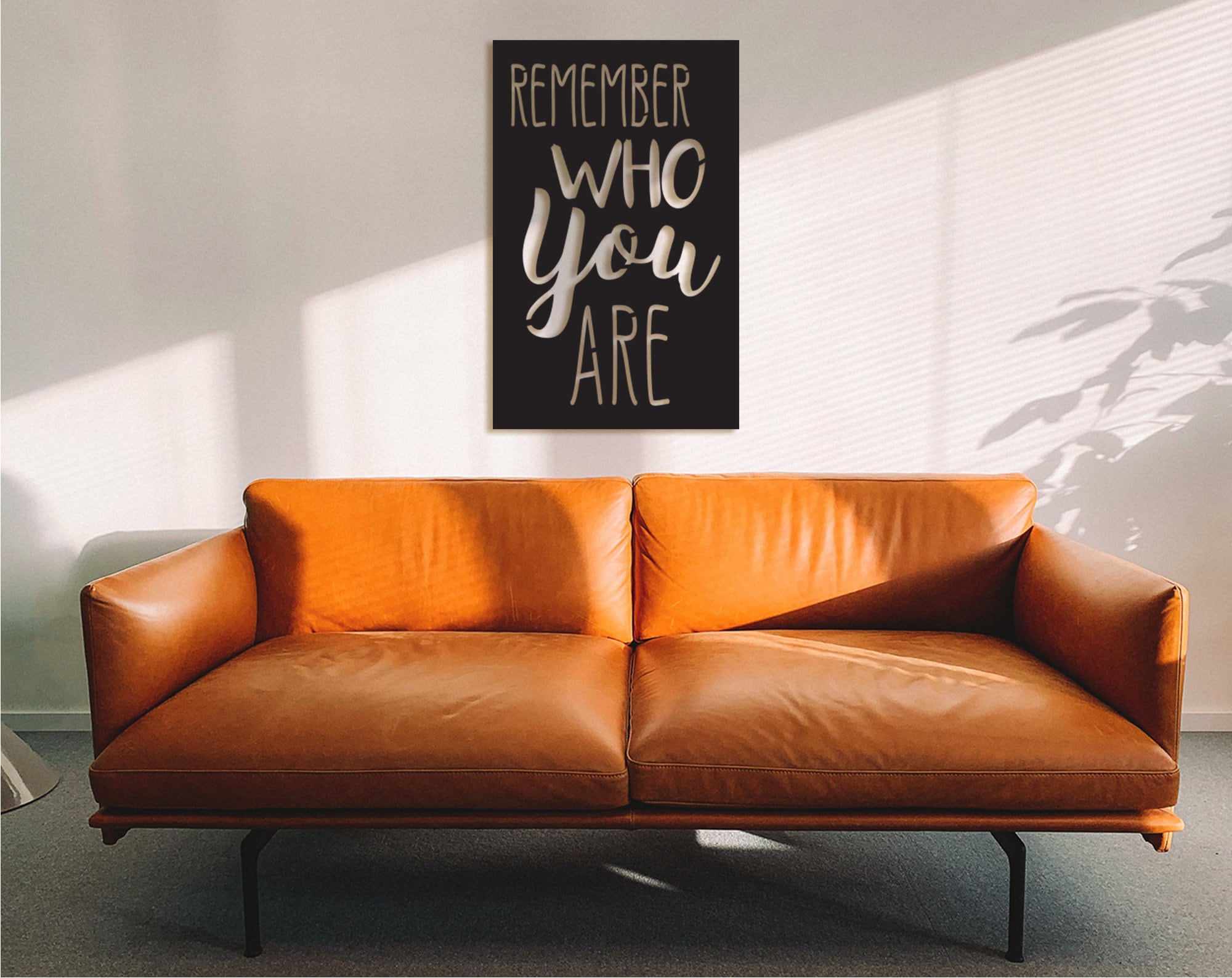 Remember Who You Are Wood Wall Decor: Motivational Office Art