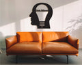 Think Different Wood Wall Decor: 3D Office Art Sculpture