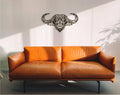 Geometric Buffalo Wood Wall Art: Home Office Decor
