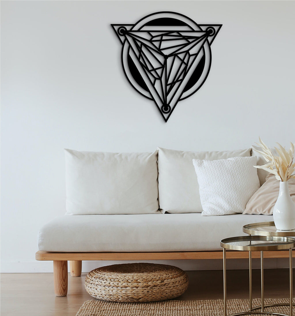 Wood Art Symbol: Mandala Wall Decor, Yoga Meditation Gift