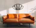 Lotus Flower Wood Wall Decor: Mandala Art Sign