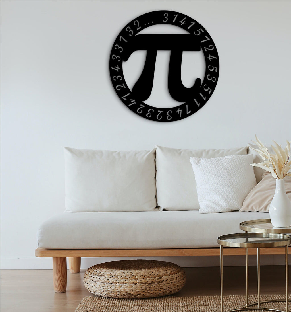 Pi Day Wood Wall Decor: Math Symbol Art