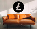 Litecoin Wood Wall Art: 3D Shadow Effect Crypto Decor