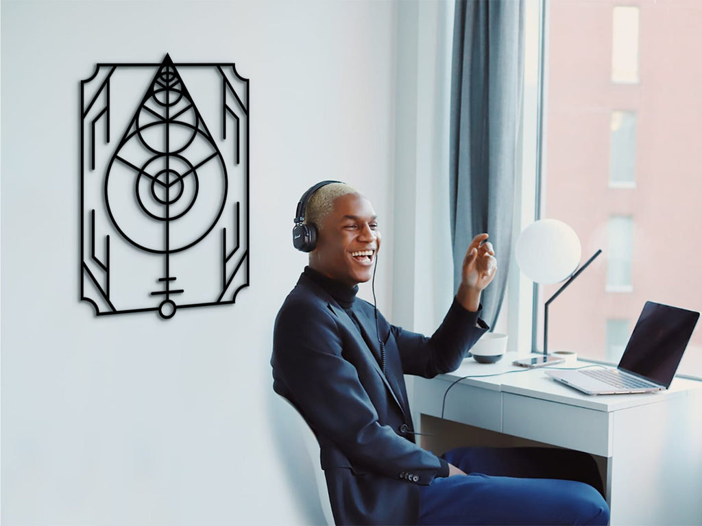Geometric Leaf Wooden Wall Decor: Modern Art Hanging