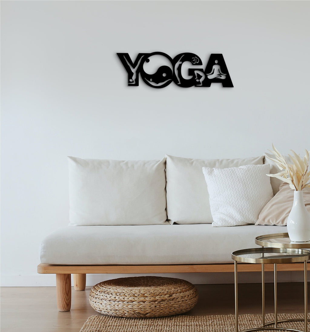 Yoga Sign: 3D Shadow Wall Art, Studio Decor
