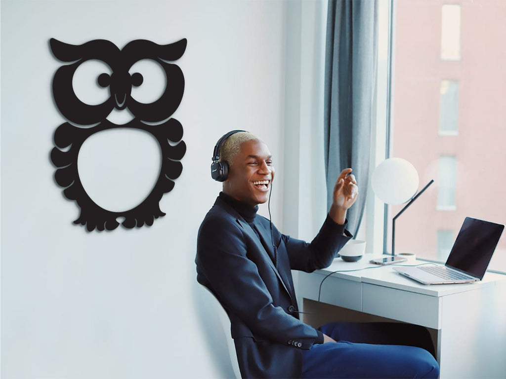 Pretty Owl Art: Laser Cut Wood Wall Decor