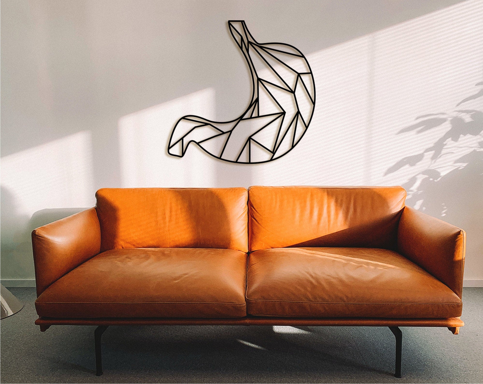 3D Stomach Anatomy Wood Wall Art: Medical Office Decor