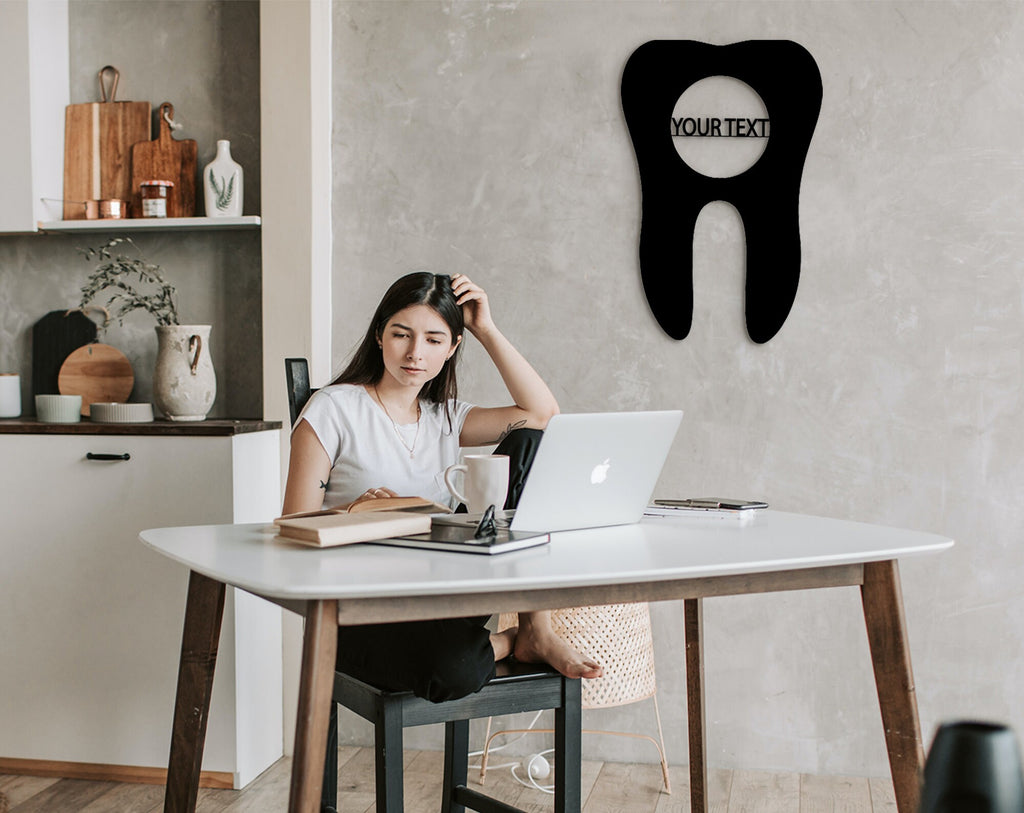 Dentist Office Decor: Wooden Tooth Wall Art, Medical Gift