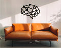 Geometric Brain Wood Wall Art: Neurology, Neuroscience Decor, Digital Brain Artwork