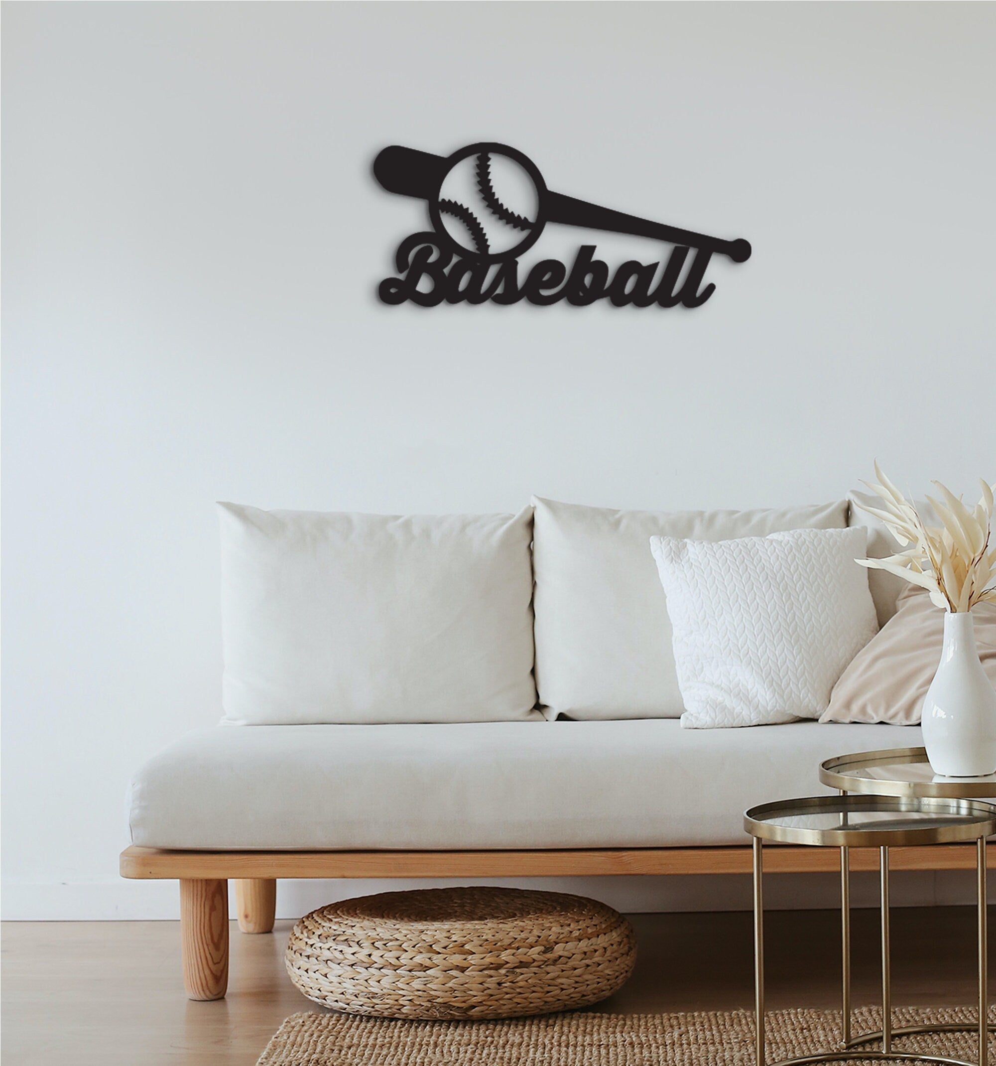 Baseball Wooden Wall Decor: Sports Gifts for Kids
