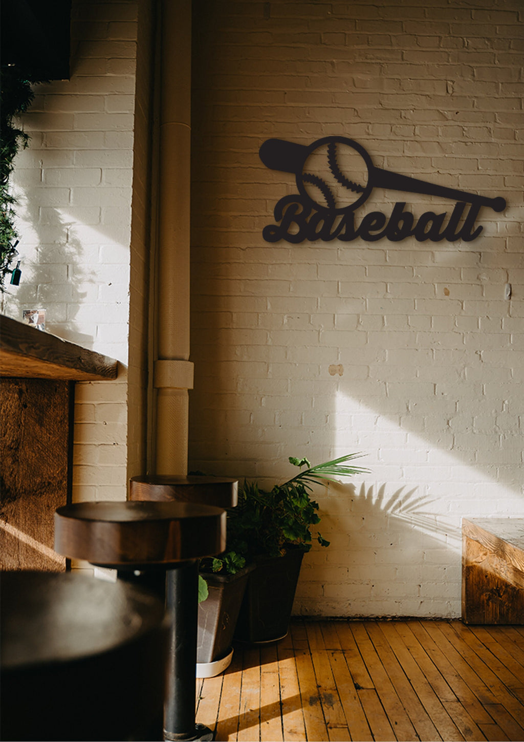 Baseball Wooden Wall Decor: Sports Gifts for Kids