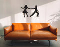 Tango Dance Wood Wall Art: Geometric Home Decor Gift