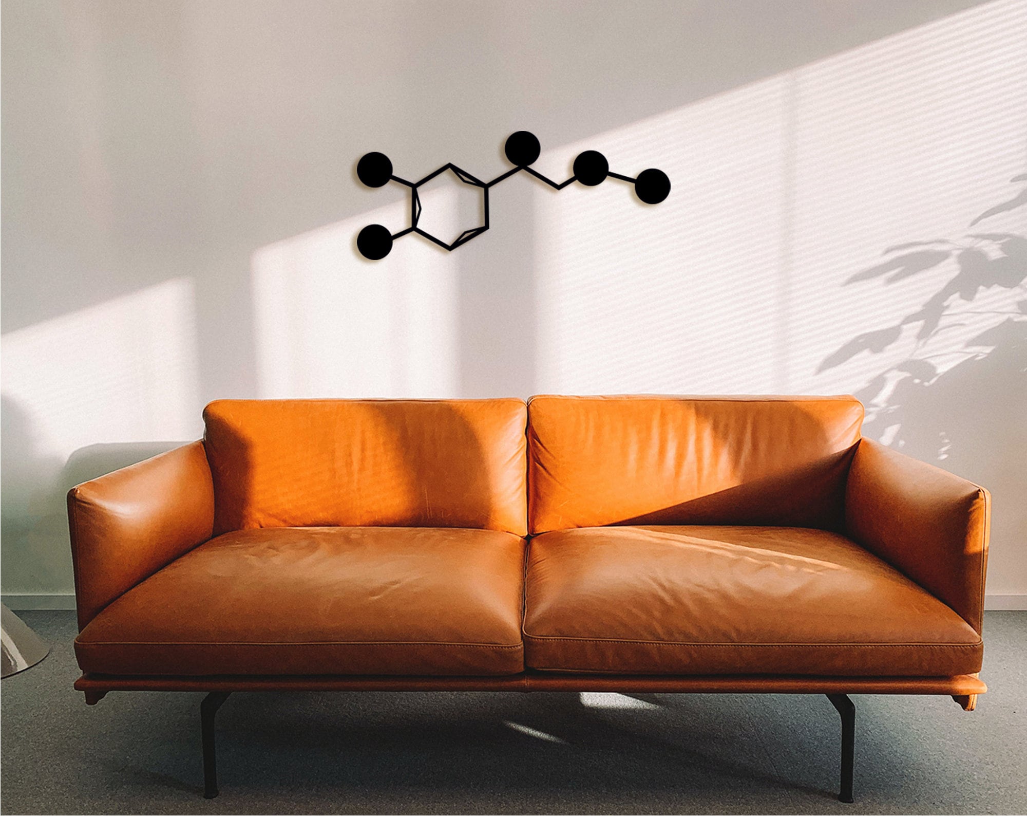 Adrenaline Molecule Wooden Wall Art: Science Chemistry Gift