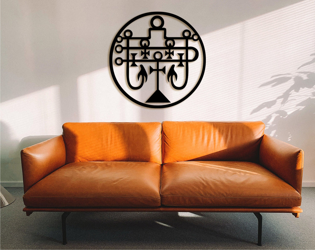 Seal of Andras Wood Wall Decor: Egyptian Sigil Art