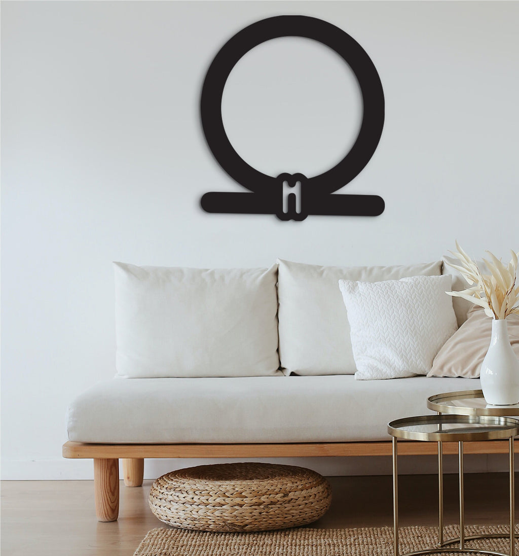 Egyptian Shen Ring Wood Wall Decor: Ancient Symbol Gift