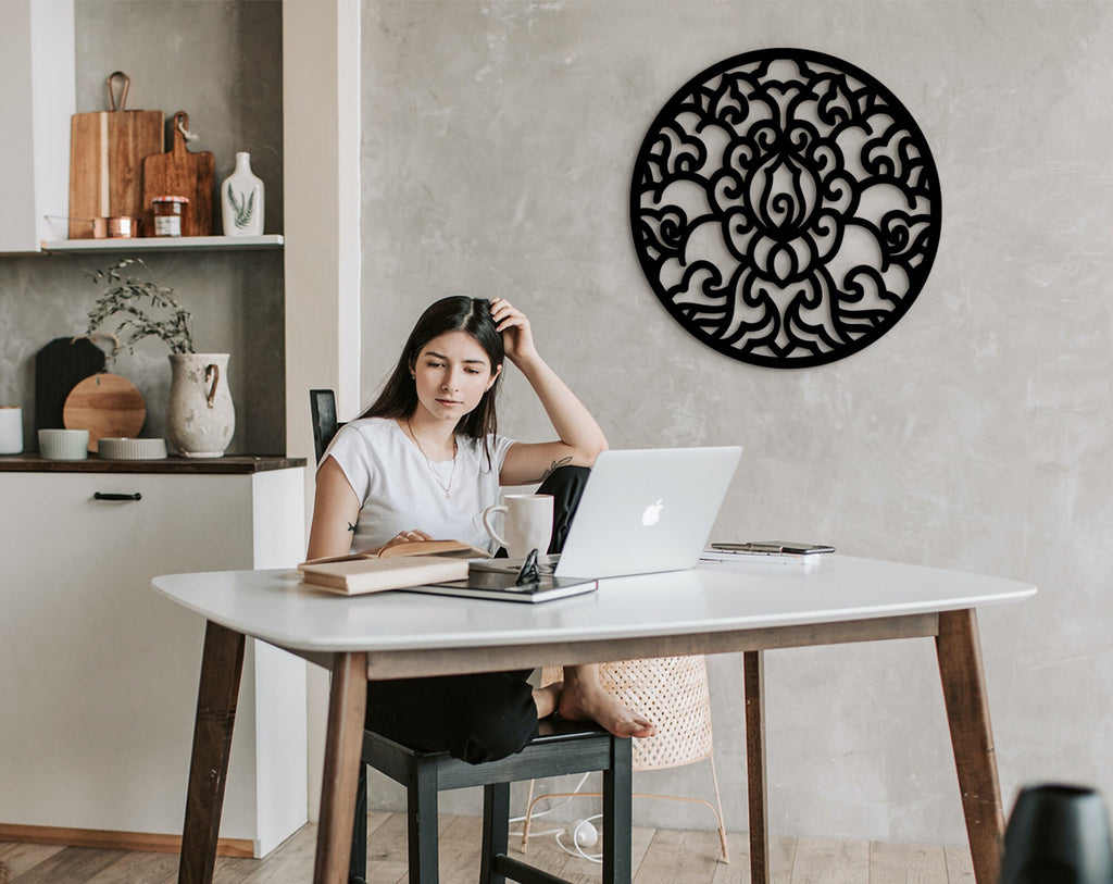 Celtic Wood Wall Art: Geometric Home Decor