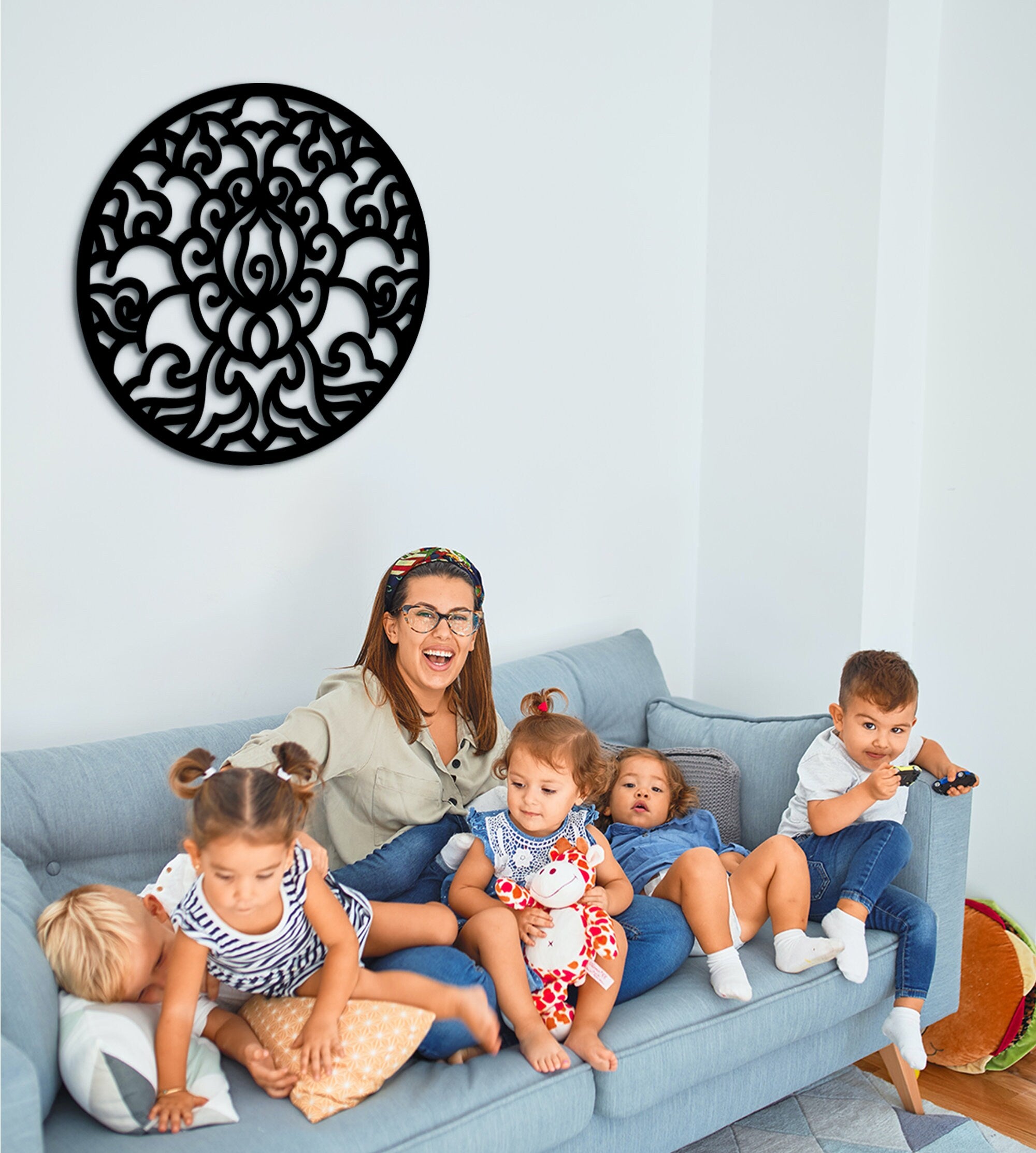 Celtic Wood Wall Art: Geometric Home Decor