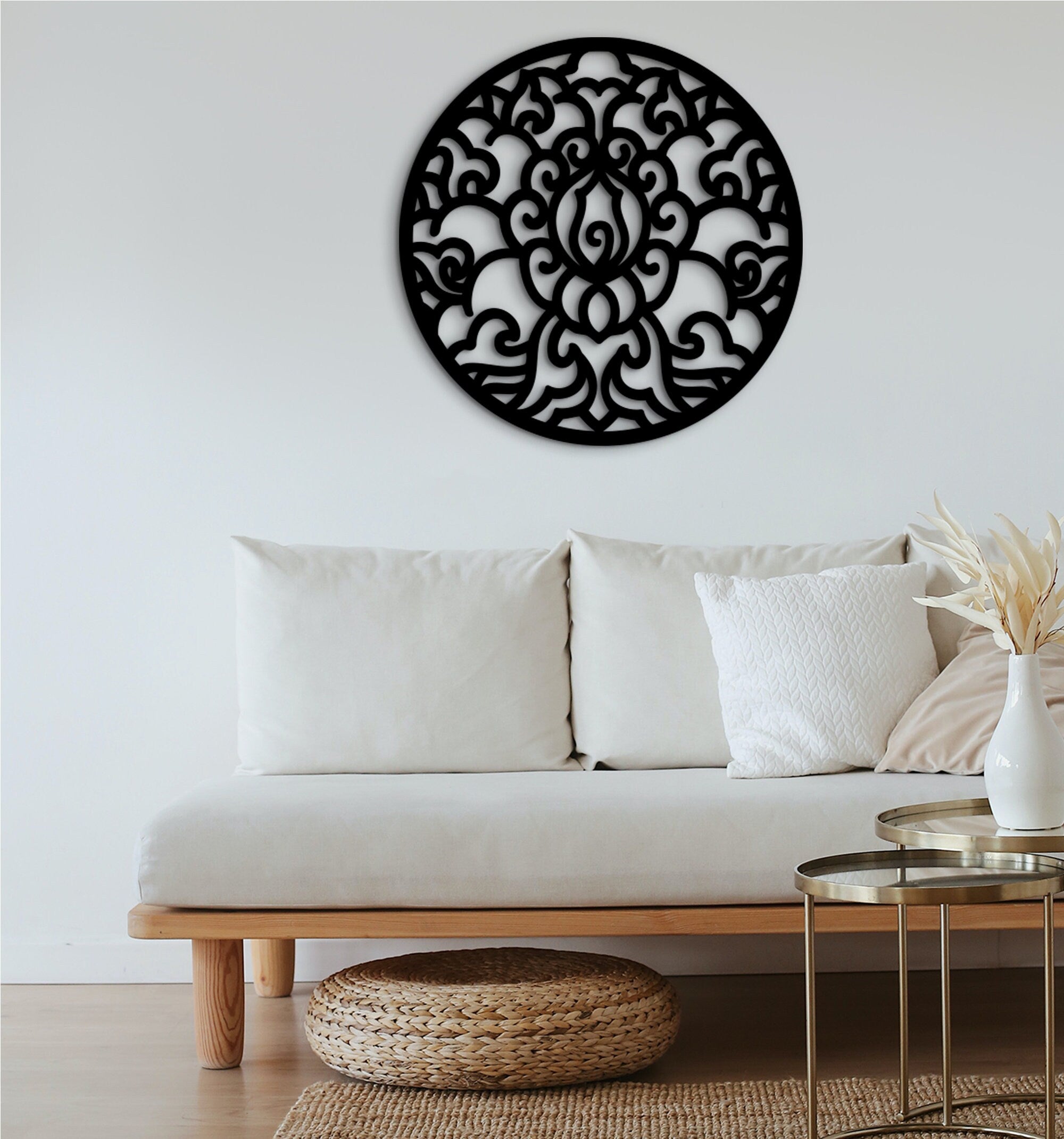 Celtic Wood Wall Art: Geometric Home Decor