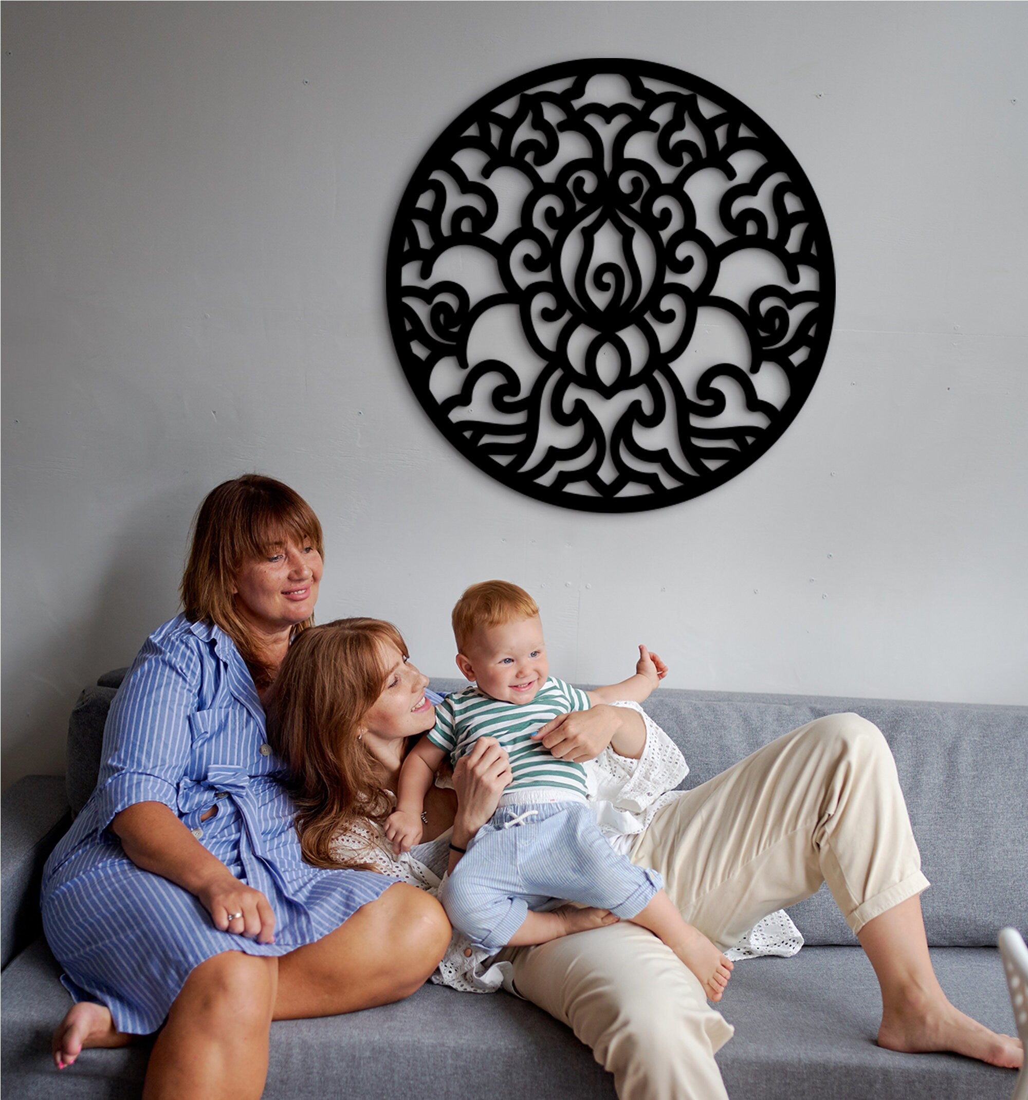 Celtic Wood Wall Art: Geometric Home Decor