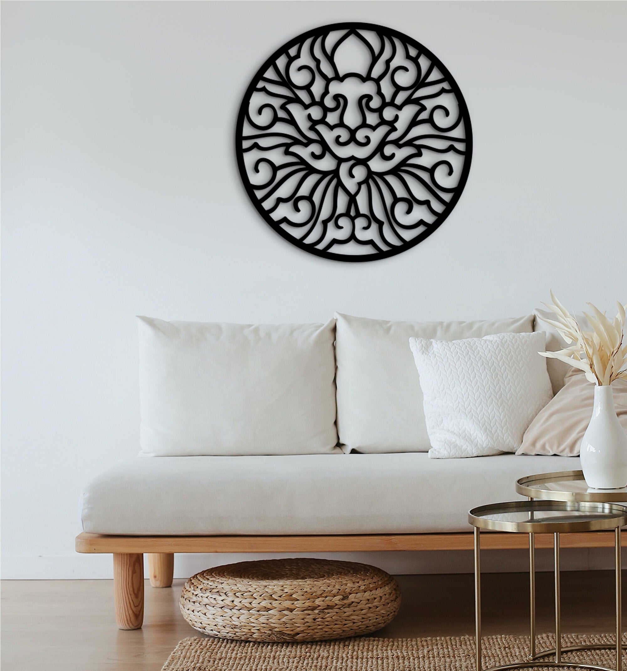 Triquetra Wood Wall Art: Celtic Home Decor