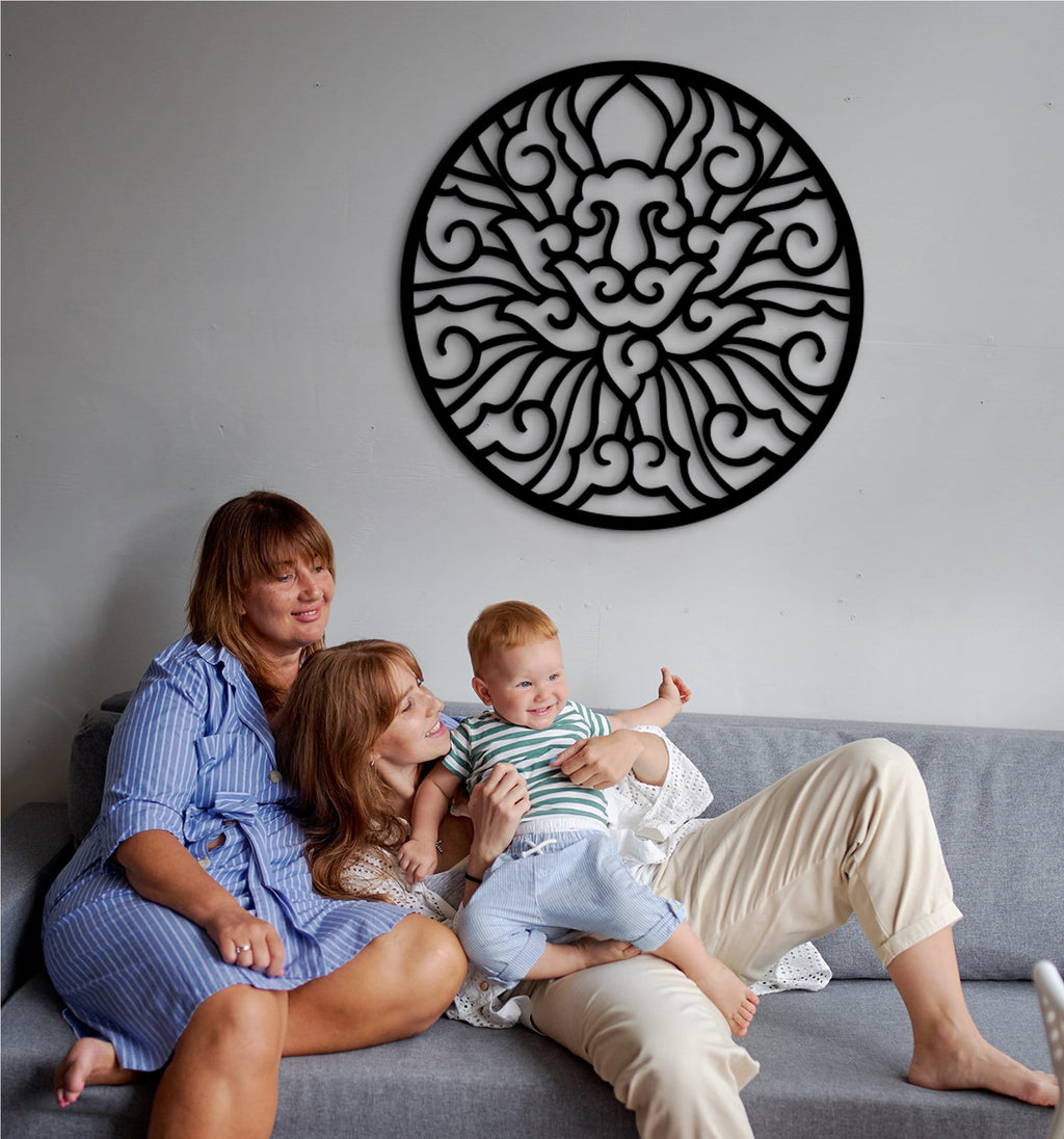 Triquetra Wood Wall Art: Celtic Home Decor