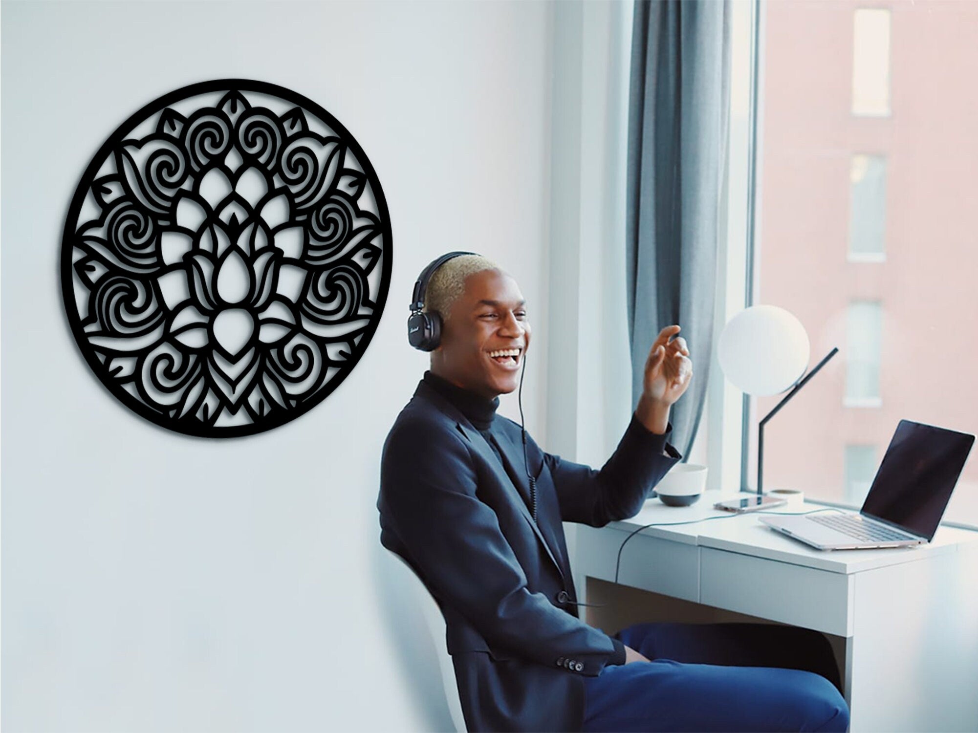 Celtic Wood Wall Art: Mandala Decor, Gift for Mom